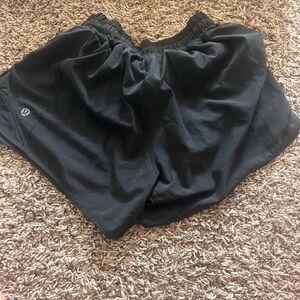 womans black lululemon shorts (size 4) short and brand new!